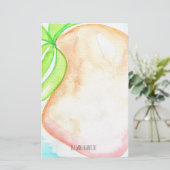 Wasserfarbe Mango Hand gestrichen Tropengestation Briefpapier (Stehend Vorderseite)