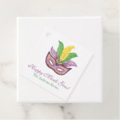 Wasserfarbe Mardi Gras Masken King Cake Crown Geschenkanhänger (Beispiel)