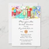 Wasserfarbe Margarita Bridal Dusche Einladung (Vorderseite)