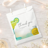 Wasserfarbe Margarita Limon Tequila Brautparty Geschenktütchen (Ausgeschnitten)
