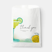 Wasserfarbe Margarita Limon Tequila Brautparty Geschenktütchen (Vorderseite)