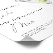 Wasserfarbe Martini Brautparty wie viele Korken Poster (Ecke)