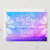 *~* Wasserfarbe Mason Jar Floral Baby Dusche Rusti Einladung (Rückseite)