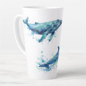 Wasserfarbe Meeresleben Milchtasse (Linke Ecke)
