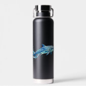 Wasserfarbe Meeresleben Trinkflasche (Rückseite)