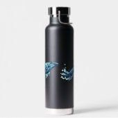 Wasserfarbe Meeresleben Trinkflasche (Links)