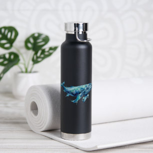 Wasserfarbe Meeresleben Trinkflasche