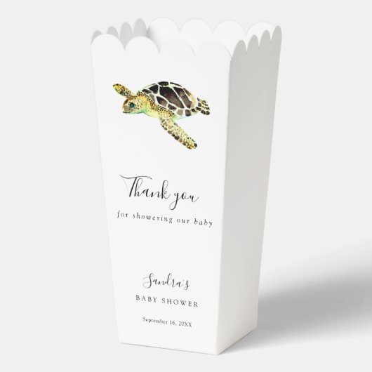 Wasserfarbe Meeresschildkröte Kinderdusche Einfach Geschenkschachtel (Vorderseite)