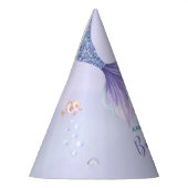 Wasserfarbe Meerjungfrau Schwanz 1. Geburtstag Par Partyhütchen (Links)