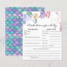 Wasserfarbe Meerjungfrau Vorhersage Kinderdusche S