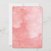 Wasserfarbe Mellow Rose Elegante Weihnachtskarte Einladung (Rückseite)