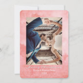 Wasserfarbe Mellow Rose Elegante Weihnachtskarte Einladung (Vorderseite)