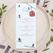 Wasserfarbe Menükarte