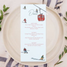 Wasserfarbe Menükarte