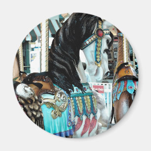 Wasserfarbe Merry-Go-Round Pferd Magnet