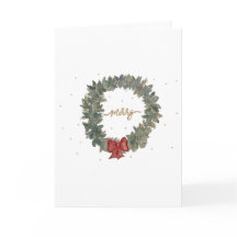 Wasserfarbe Merry Wreath