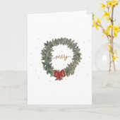 Wasserfarbe Merry Wreath Karte (Gelbe Blume)