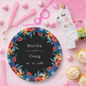 Wasserfarbe mexikanische Fiesta Blume Hochzeit Sch Pappteller (Party)