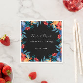 Wasserfarbe mexikanische Fiesta Blume Hochzeit Sch Serviette (Beispiel)