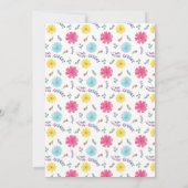 Wasserfarbe mexikanische Fiesta Wedding Einladung (Rückseite)