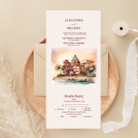 Wasserfarbe Mexiko Cancun Hochzeit in Urlaubsort