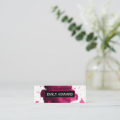 Wasserfarbe Mini Visitenkarte (Stehend Vorderseite)