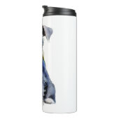 Wasserfarbe Miniatur Schnauzer Thermosbecher (Nach rechts gedreht)