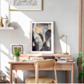 Wasserfarbe Minimalistisch Boho Wand Kunst, Abstra Poster