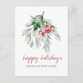 Wasserfarbe Mistletoe Ankündigungspostkarte (Vorderseite)