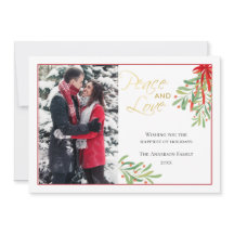 Wasserfarbe Mistletoe | Fotokarte für den Urlaub