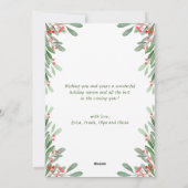 Wasserfarbe Mistletoe Holly Berry Weihnachten 3 FO (Rückseite)