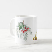 Wasserfarbe Mistletoe Kaffeetasse (Vorderseite Links)