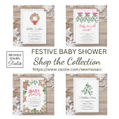 Wasserfarbe Mistletoe Kinderdusche Einladung