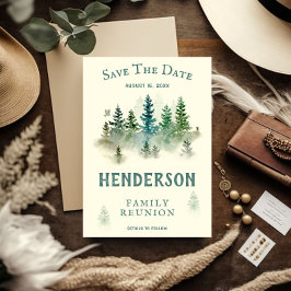 Wasserfarbe Misty Holz Retro Rustic Family Wieders Save The Date