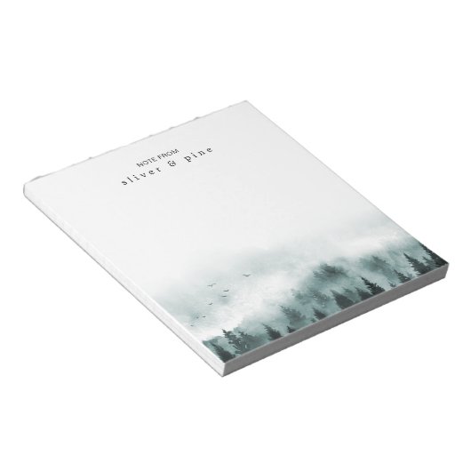 Wasserfarbe Misty Mountain Notizblock (angewinkelt)