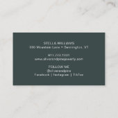 Wasserfarbe Misty Mountain Visitenkarte (Rückseite)