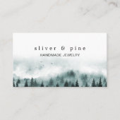 Wasserfarbe Misty Mountain Visitenkarte (Vorderseite)