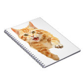 WASSERFARBE MIT ORANGE TABBY CAT NOTIZBLOCK (Rechte Seite)
