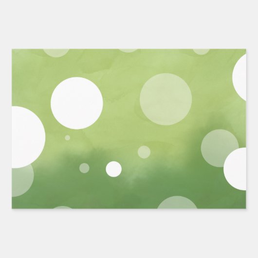 Wasserfarbe mit weißen Flecken 1 Papiertücher Geschenkpapier Set (Vorderseite 3)