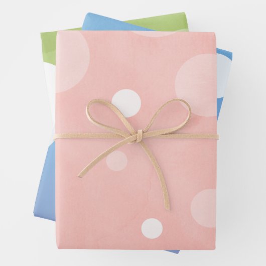 Wasserfarbe mit weißen Flecken 1 Papiertücher Geschenkpapier Set (Beispiel)