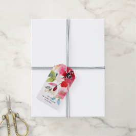 Wasserfarbe Mitte Sommer Blume Vielen Dank Geschenkanhänger