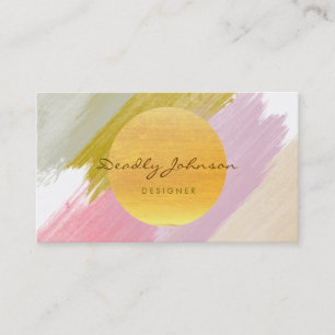 Wasserfarbe Moderne Abstrakt Elegante Coole Kunst Visitenkarte