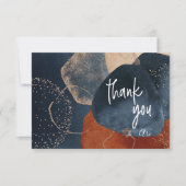 Wasserfarbe Moderne Abstrakte Mitzvah DANKE (Vorderseite)