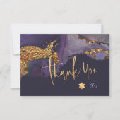 Wasserfarbe Moderne Abstrakte Mitzvah DANKE (Vorderseite)