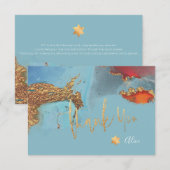 Wasserfarbe Moderne Abstrakte Mitzvah DANKE (Vorne/Hinten)