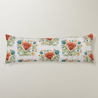 Wasserfarbe Moderne Blume Motif Earthy Whimsical Seitenschläferkissen