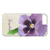 Wasserfarbe Moderne, feine Pansi Floral Personalis Case-Mate iPhone Hülle (Rückseite (Horizontal))