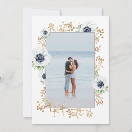 Wasserfarbe Moderne Kunst, Dichtung und Musik Anem Save The Date (Vorderseite)