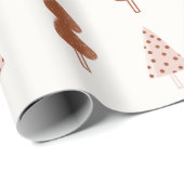 Wasserfarbe Moderne Minimalistische Weihnachtsbaum Geschenkpapier (Rolleneckpunkt)