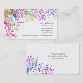 Wasserfarbe Moderne Naturfarben Pinselstriche Visitenkarte (Vorne/Hinten)